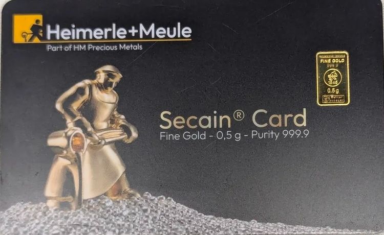  HM Secain Fine Gold 0.5G card