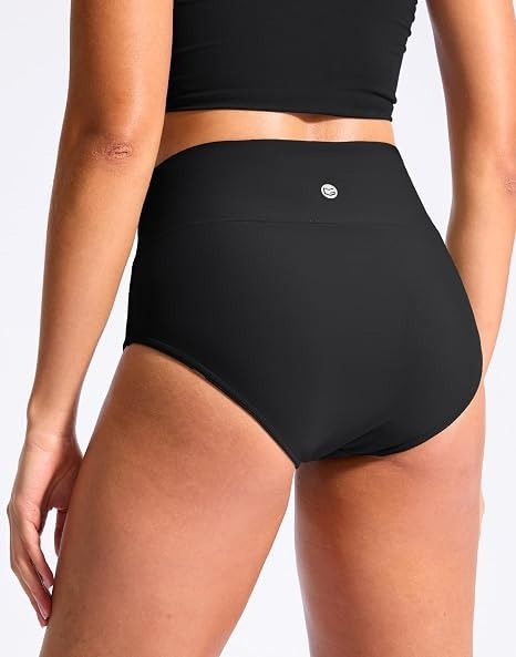 Black High-Waisted Bikini Bottoms obraz 3
