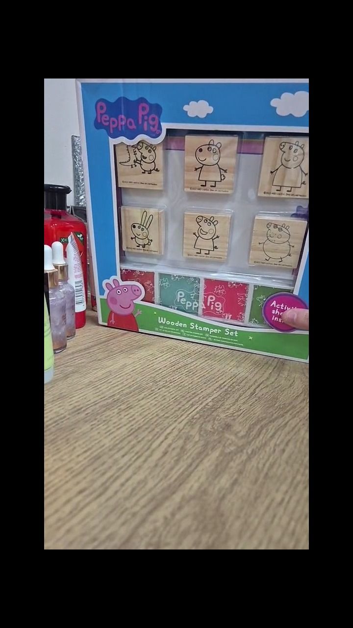 Set peppe pig wooden stamp set imagen del producto