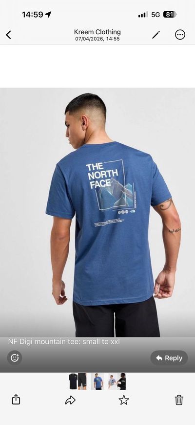 The North Face Blue Graphic T-Shirt