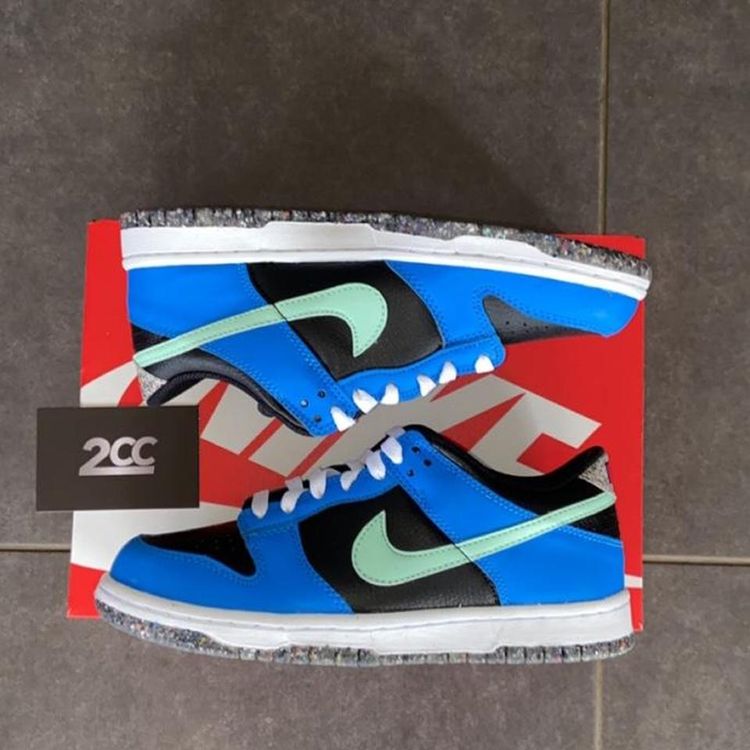 - Nike Dunk Low SE GS Mens - Black, Light Photo Blue, Active Pink & Mint Foam Colourway