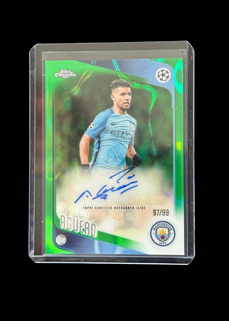 Sergio Aguero AUTO /99 Topps Chrome image 1