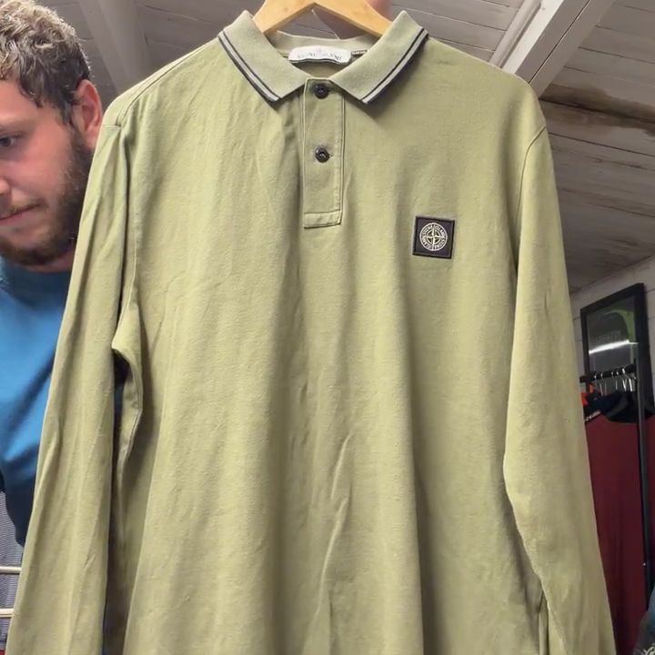 Stone Island Stone Island Long Sleeve Polo Shirt - XL product image