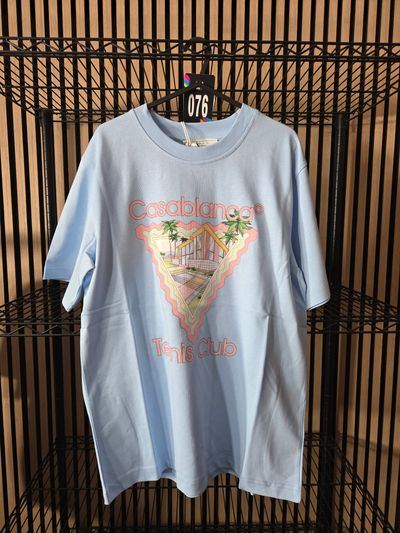 B132 Casablanca Maison De Reve Blue Tee Brand New