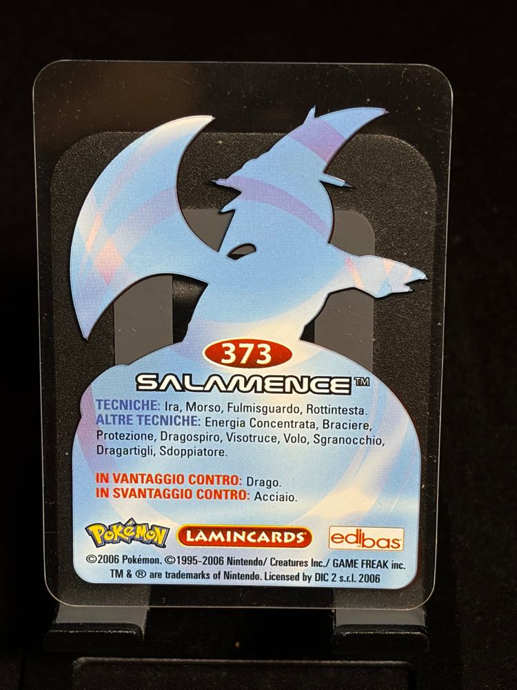 Salamence Pokémon Laminated Card 2