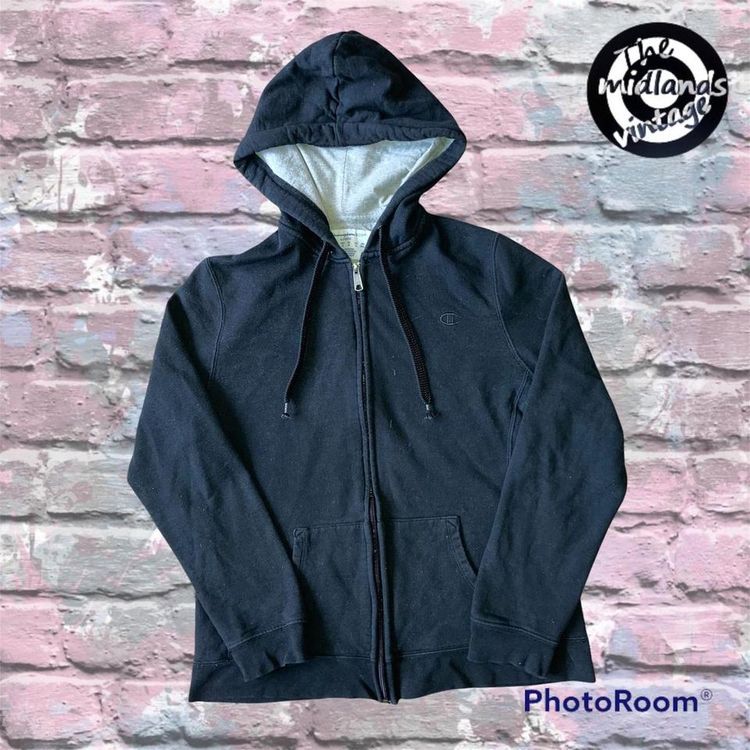 Other Champion full zip black hoodie with classic Champion C logo embroidered on front product image