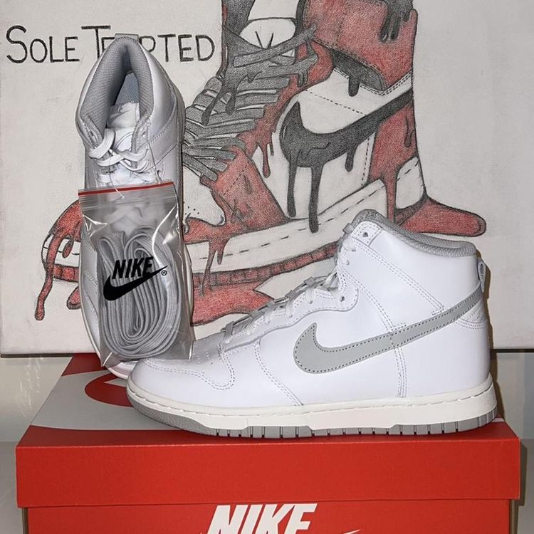 Nike Nike Dunk High (WMNS) (White/Grey Fog) Size UK 6 These are Brand New in Box and are 100% Authentic.  product image