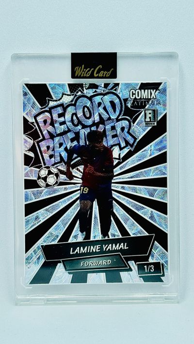 1/3 - Lamine Yamal - Barcelona - rookie card - Record Breaker - Silver Choice - Wild Card Comix 2024