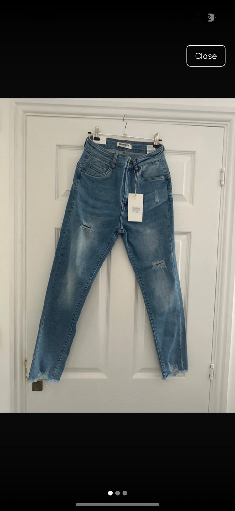 Kimchi Blue blue distressed jeans product image