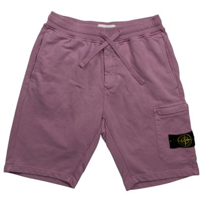 S/S 20 Stone Island Cotton Jersey Cargo Shorts - Pink