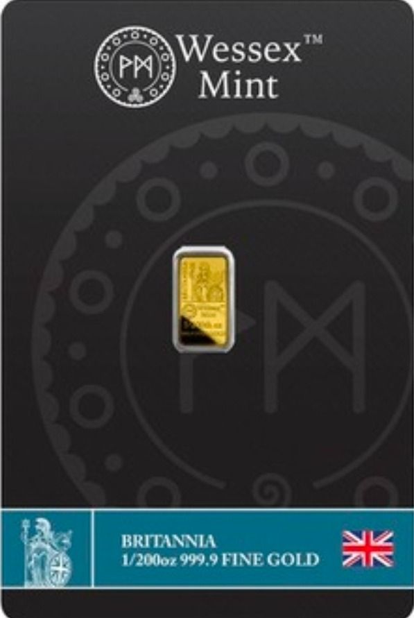 Wessex Mint Britannia 1/200oz Gold Bar