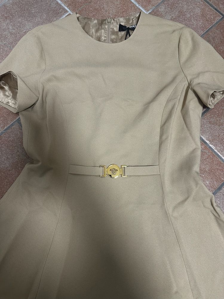 Versace Beige Medusa ‘95 Mini Dress image 3