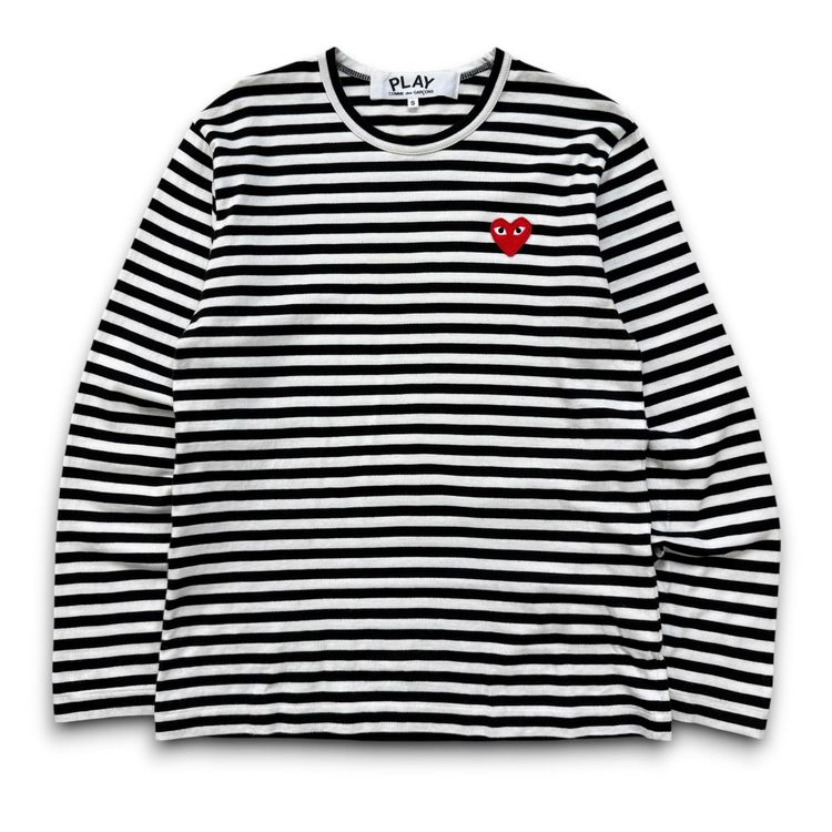 Comme des garçons 2000's horizontal stripe play long sleeve (S)