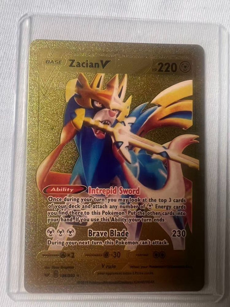 Zacian V Pokémon Trading Card imagen 1