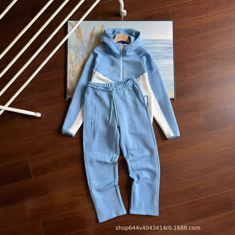 Set Blue And White Hoodie And Sweatpants Set product image