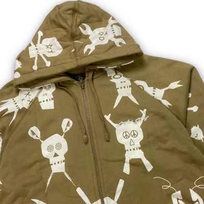 Stussy x Futura Skullacons Zip-Up Hoodie 2