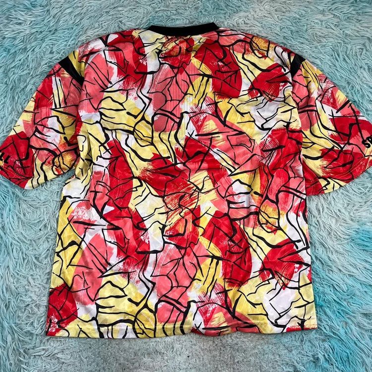 Vintage 90s Deadstock Funky Patterned Football Shirt - XL 3