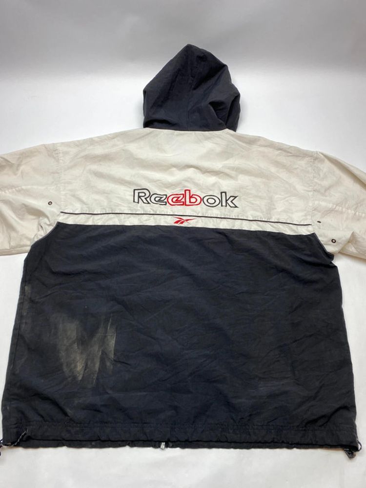 Reebok Vintage Two-Tone Hooded Windbreaker Jacket (Men’s XL/2XL) imagen 5