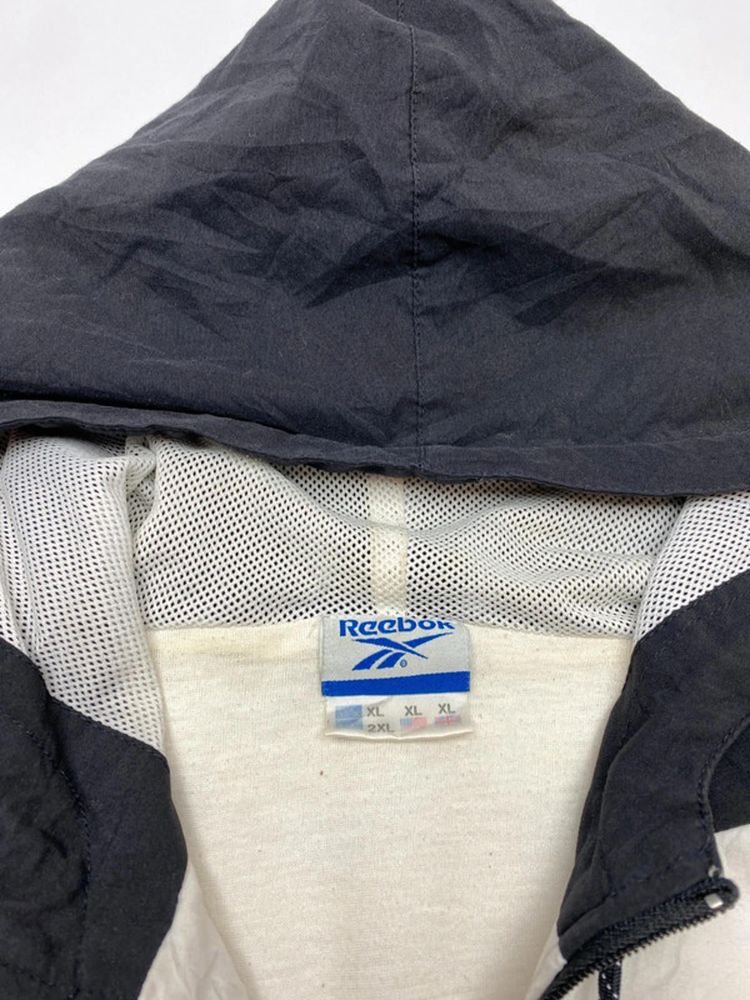 Reebok Vintage Two-Tone Hooded Windbreaker Jacket (Men’s XL/2XL) imagen 9