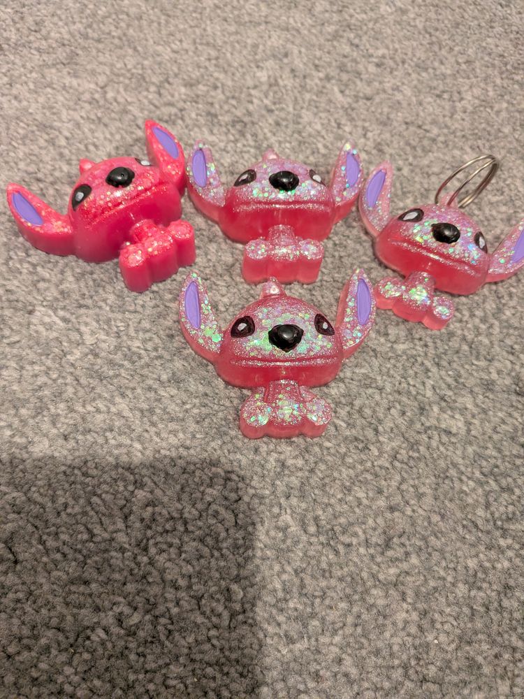Character Pink Glittery Character Keychains product image