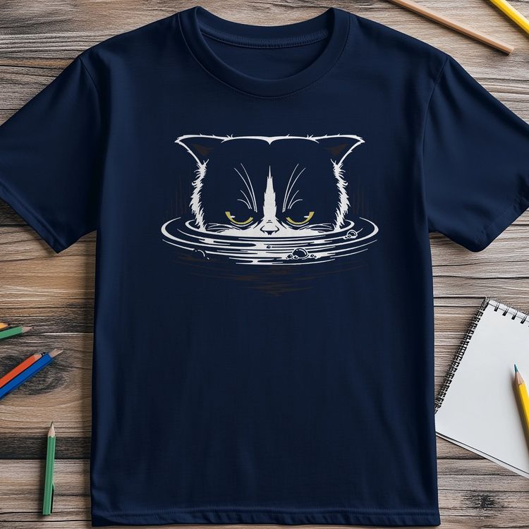Angry Cat Face T-Shirt 6