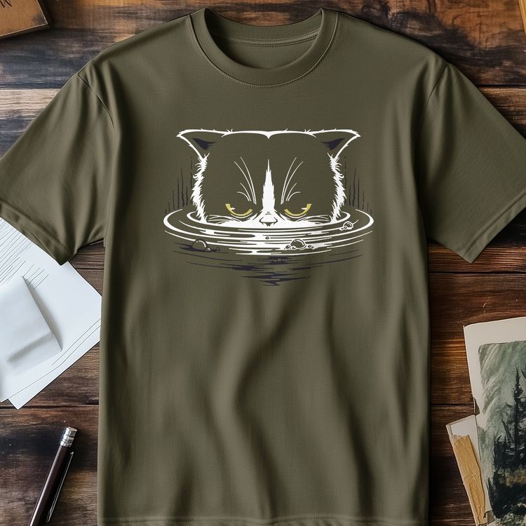 Angry Cat Face T-Shirt 5