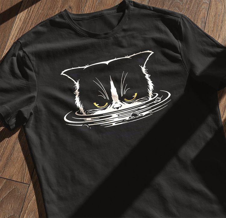 Angry Cat Face T-Shirt 2