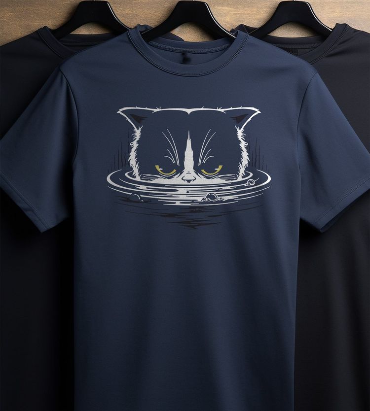 Angry Cat Face T-Shirt 7