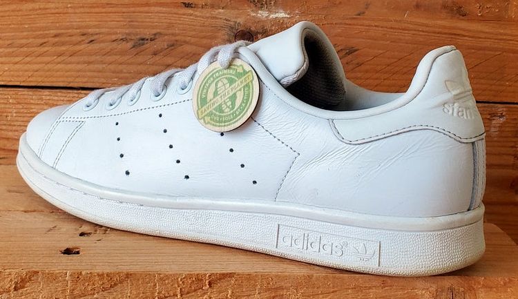 Adidas Stan Smith Low Leather Trainers UK9/US9.5/EU43 S75104 Triple Cloud White image 11