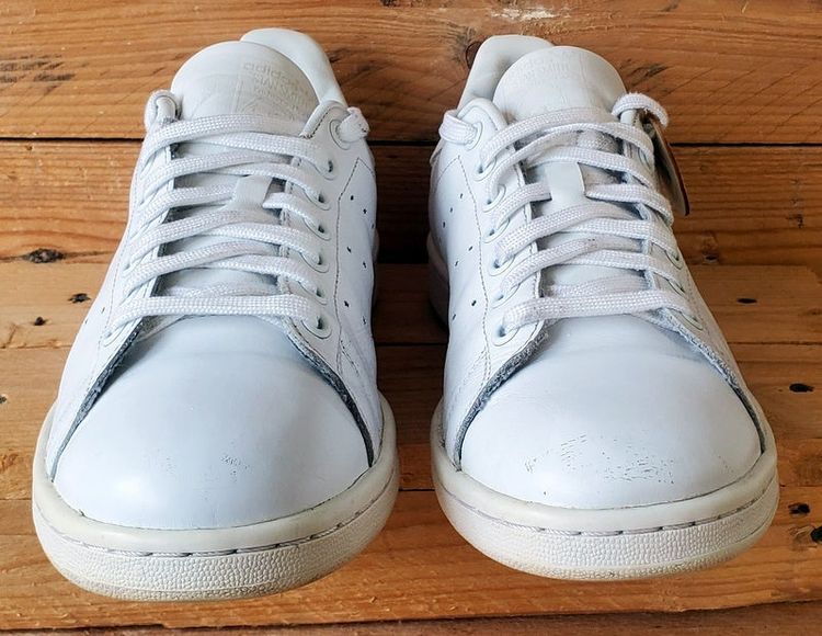 Adidas Stan Smith Low Leather Trainers UK9/US9.5/EU43 S75104 Triple Cloud White image 2