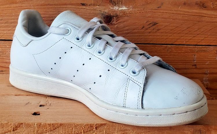 Adidas Stan Smith Low Leather Trainers UK9/US9.5/EU43 S75104 Triple Cloud White image 5