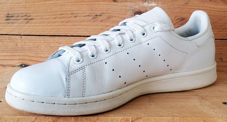 Adidas Stan Smith Low Leather Trainers UK9/US9.5/EU43 S75104 Triple Cloud White image 4