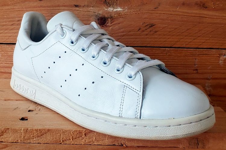 Adidas Stan Smith Low Leather Trainers UK9/US9.5/EU43 S75104 Triple Cloud White image 8
