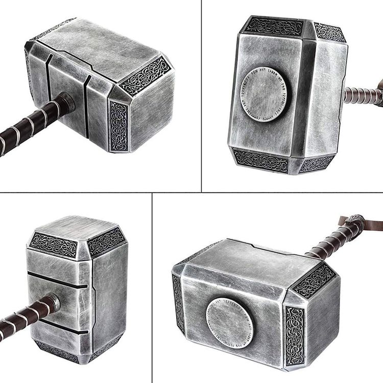 Marvel Resin Thor Hammer 'Mjolnir' 1:1 Replica with Rock Base DAMAGED image 8
