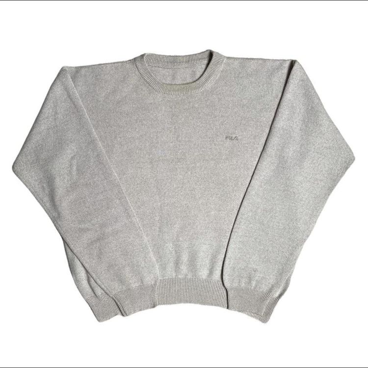 Pale Brown Fila Knit Jumper