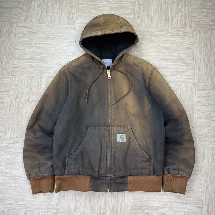 Carhartt 2000's faded distressed og active workwear jacket (S)