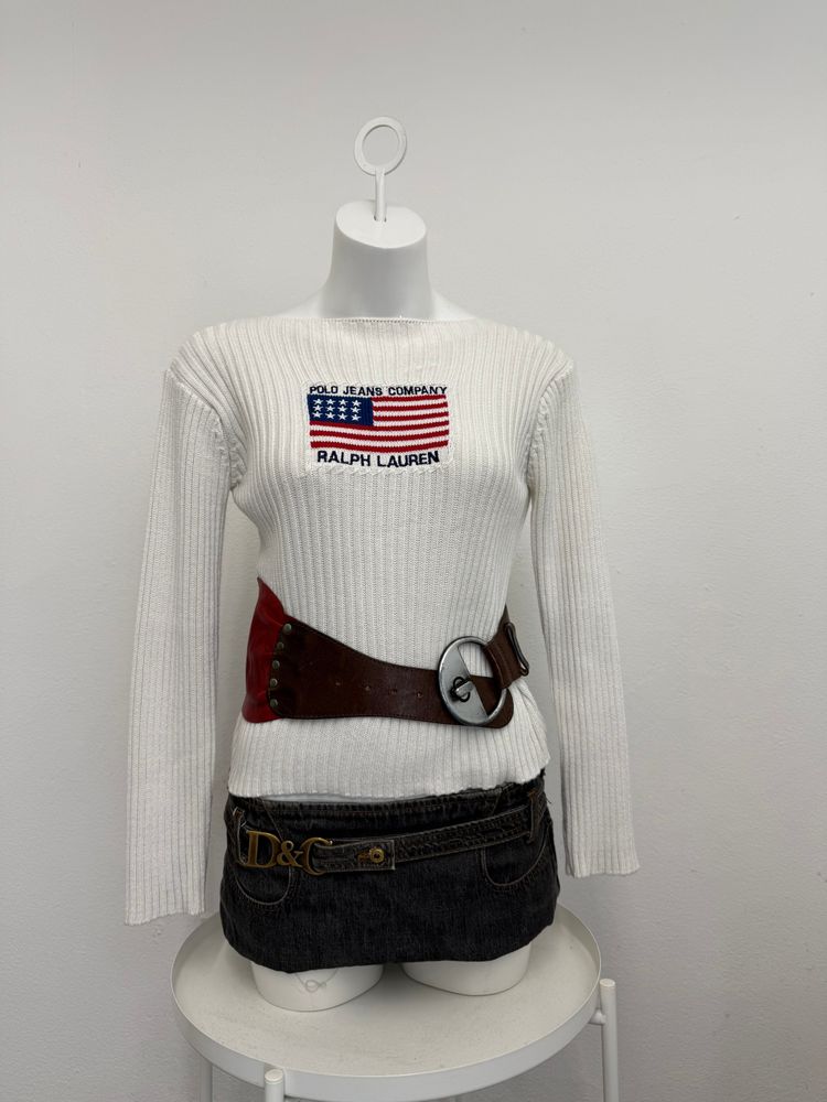 Diesel Thick Red Leather Belt