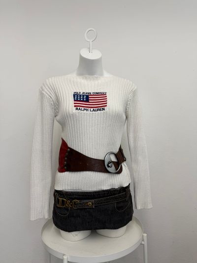 Diesel Thick Red Leather Belt