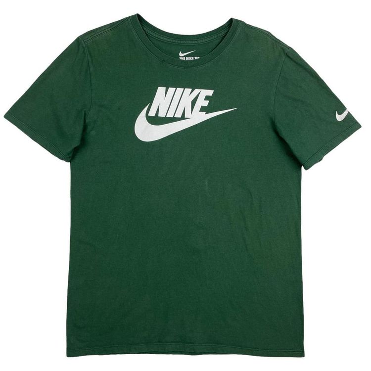 Nike Nike Spellout Printed T-Shirt Green and White Small product image