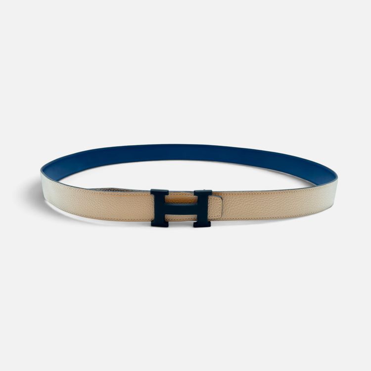 Fibbia da cintura H e pelle reversibile per cintura 32 mm