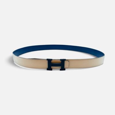Fibbia da cintura H e pelle reversibile per cintura 32 mm