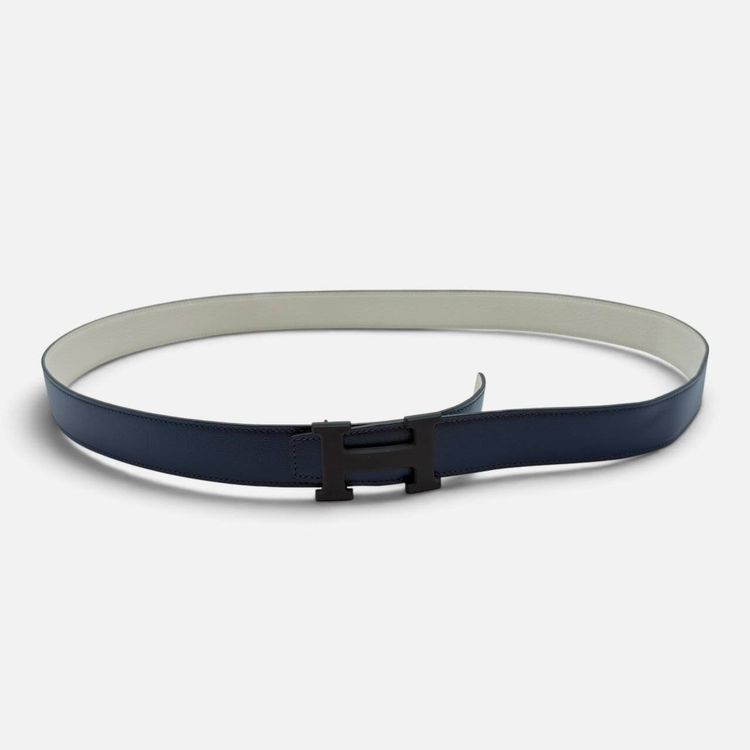 Fibbia da cintura H e pelle reversibile per cintura 32 mm image 1