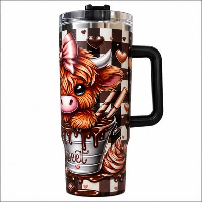 Highland Cow Insulated Cup - Sweet Like Chocolate! 🐮