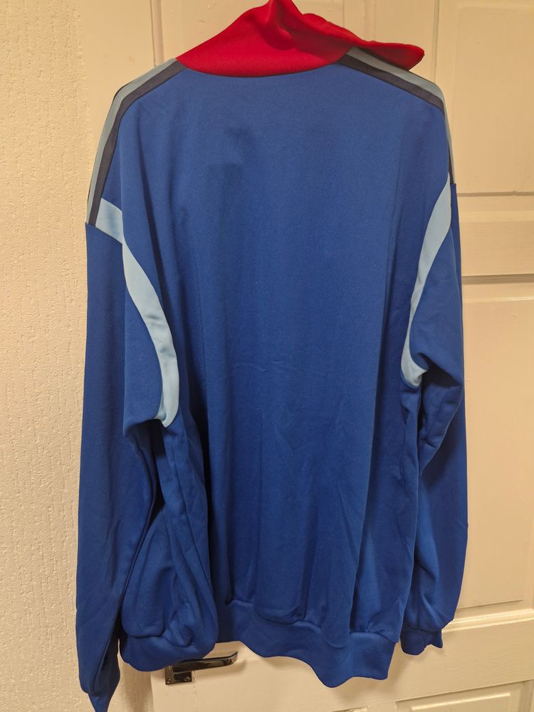 Adidas Blue, White, And Red Zip-Up Jacket 5