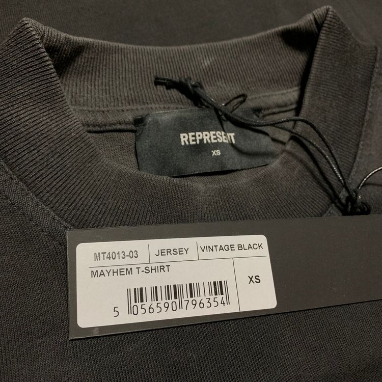Represent XS Mayhem Vintage Black Tee Gorilla Graphic 4