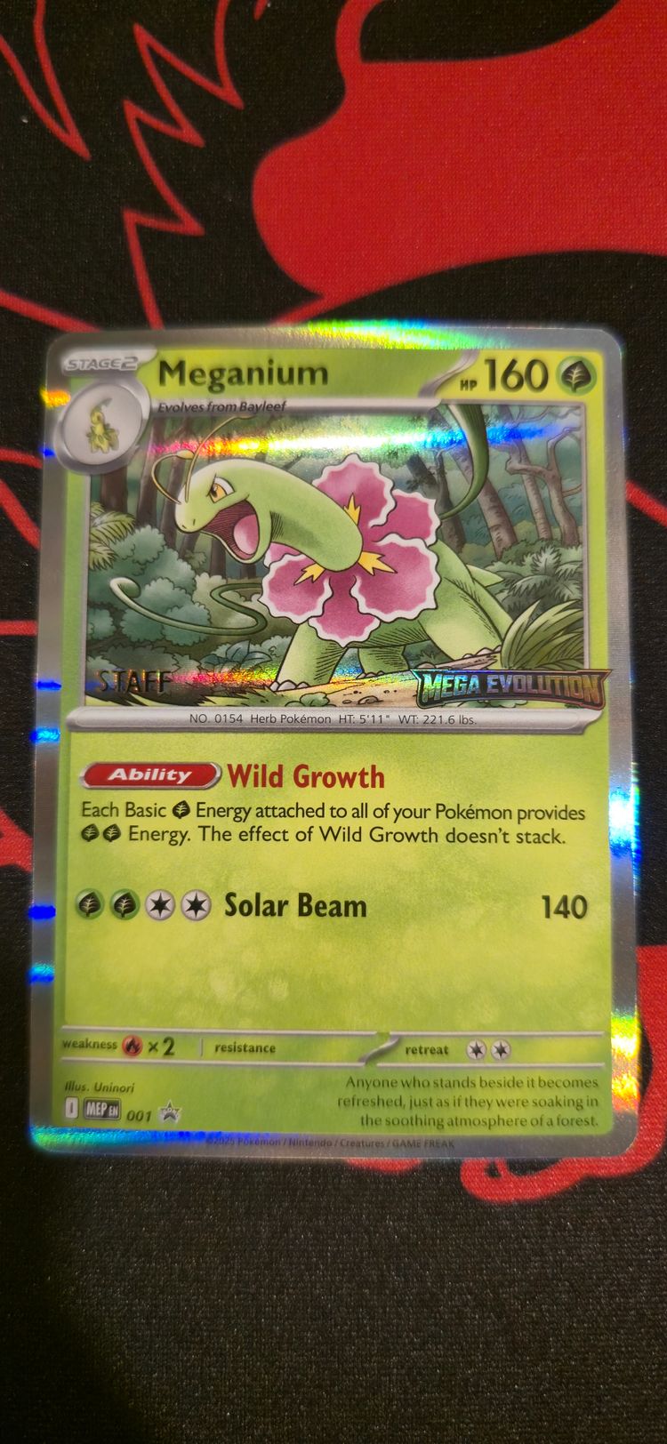 Pokémon Meganium Mega Evolutions Staff Stamped Promo product image
