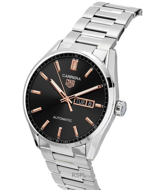 Tag Heuer Carrera Stainless Steel Black Dial Automatic WBN2013.BA0640 100M Men's Watch 3