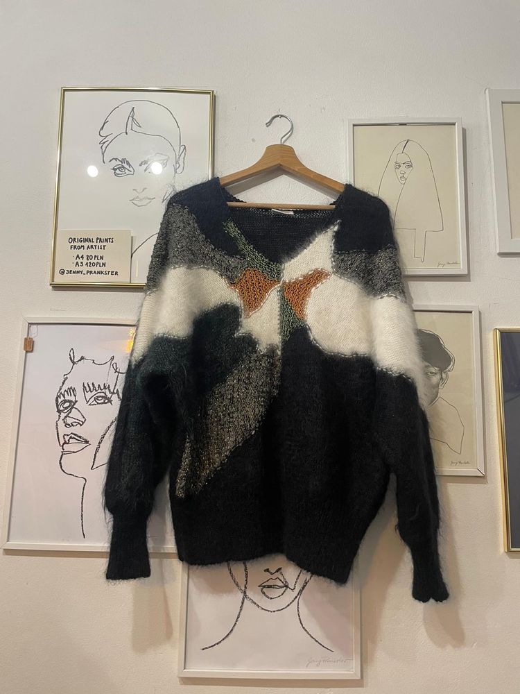 Other abstract pattern fuzzy sweater product image