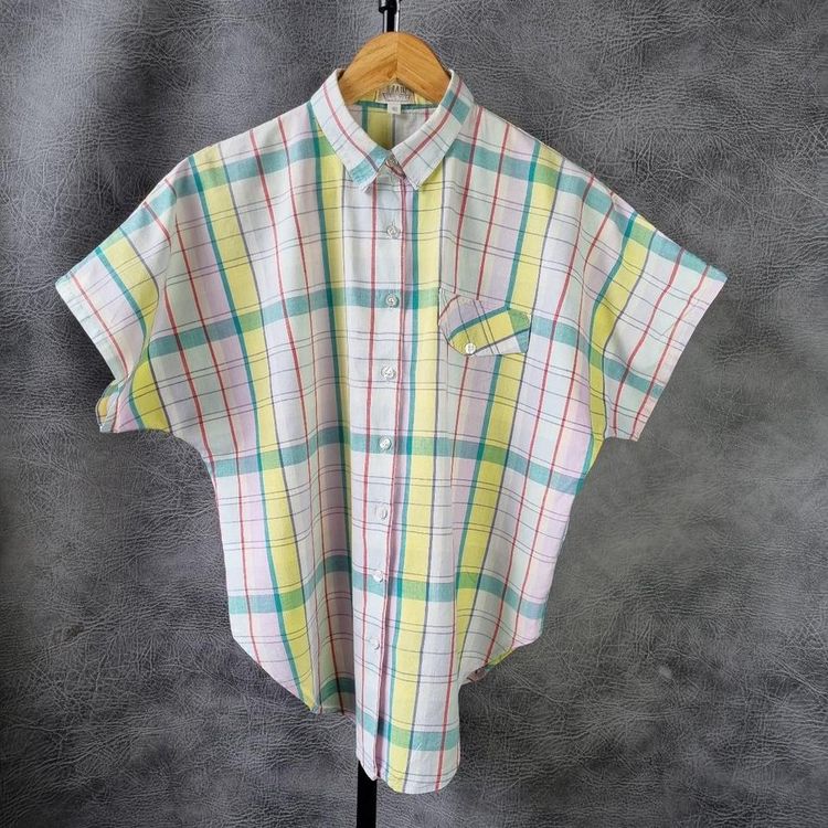 Other 80s Vintage Shirt Pastel Top Blouse imagen del producto