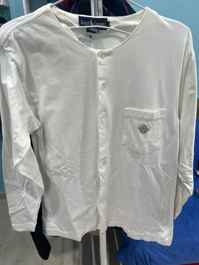 Ralph Lauren White Long Sleeve Button-Up Shirt